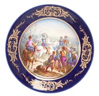 A Sevres Porcelain Cabinet Plate Diameter 9 1/2 inches.