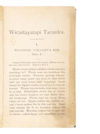 [NATIVE AMERICANA - ETHNOLOGY]. A group of Ethnology works, including Dakota-English Dictionary.