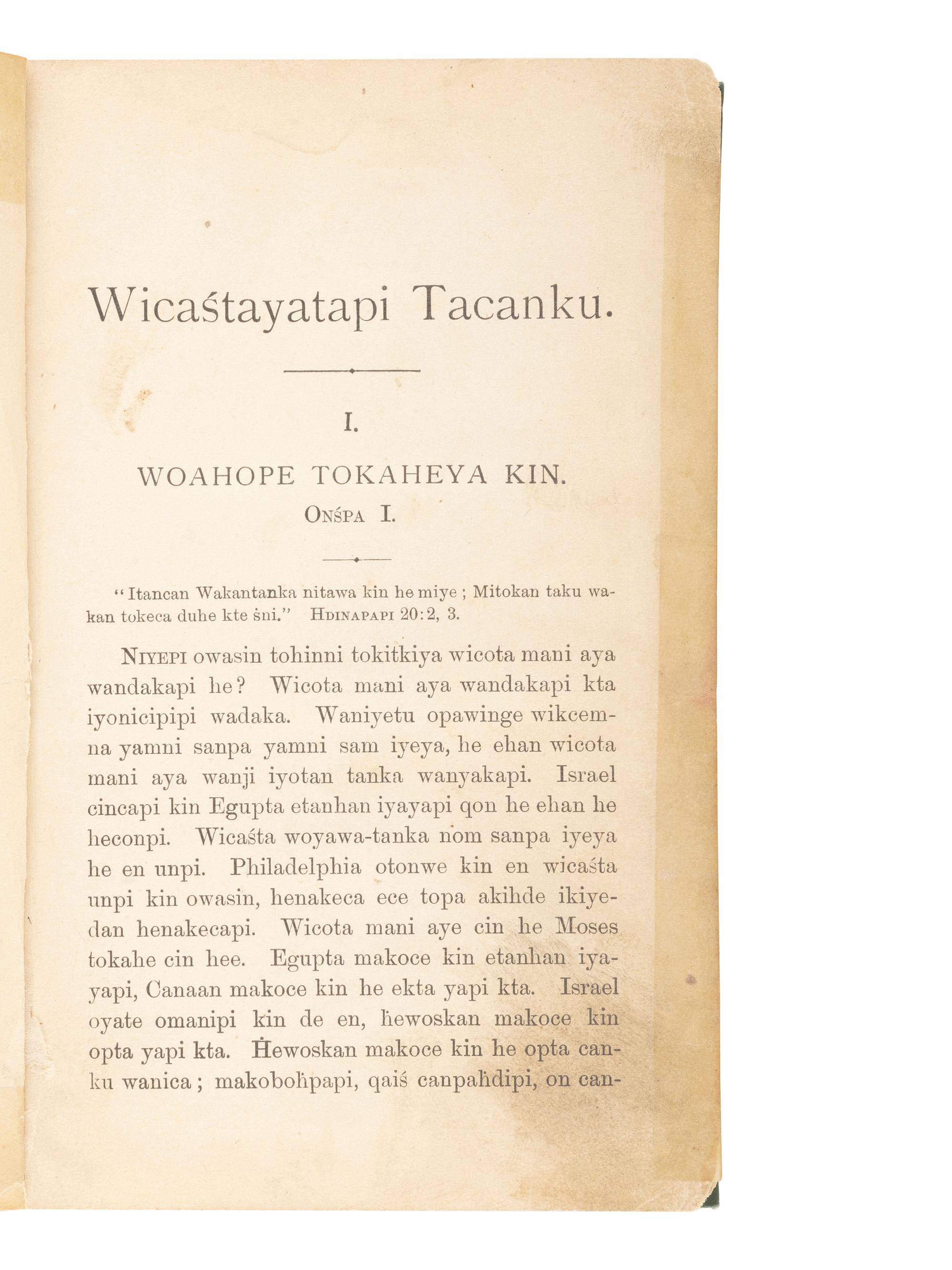 [NATIVE AMERICANA - ETHNOLOGY]. A group of Ethnology works, including Dakota-English Dictionary.
