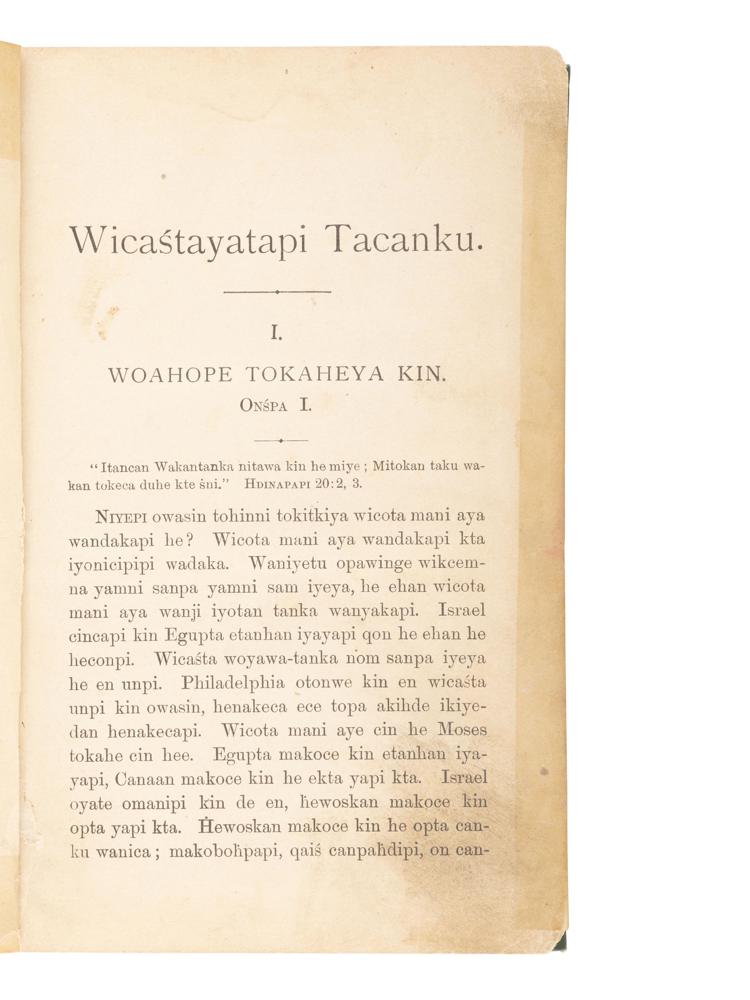 [NATIVE AMERICANA - ETHNOLOGY]. A group of Ethnology works, including Dakota-English Dictionary.