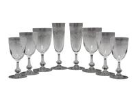 Forty-Five Pieces of St Louis Glass Stemware