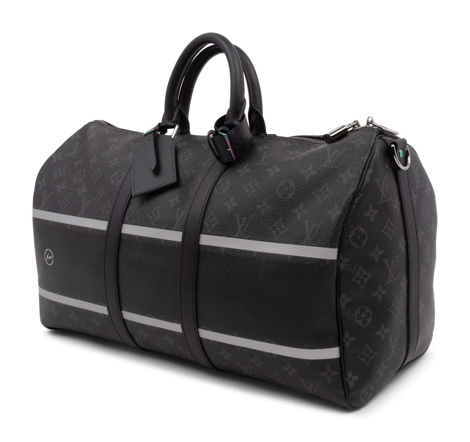 Louis Vuitton Keepall Bandoulière 45 in Monogram Eclipse Canvas, Flash Fragment, Fujiwara X Fragment, Fall Winter 2017