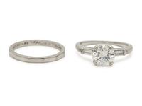 PLATINUM AND DIAMOND WEDDING SET