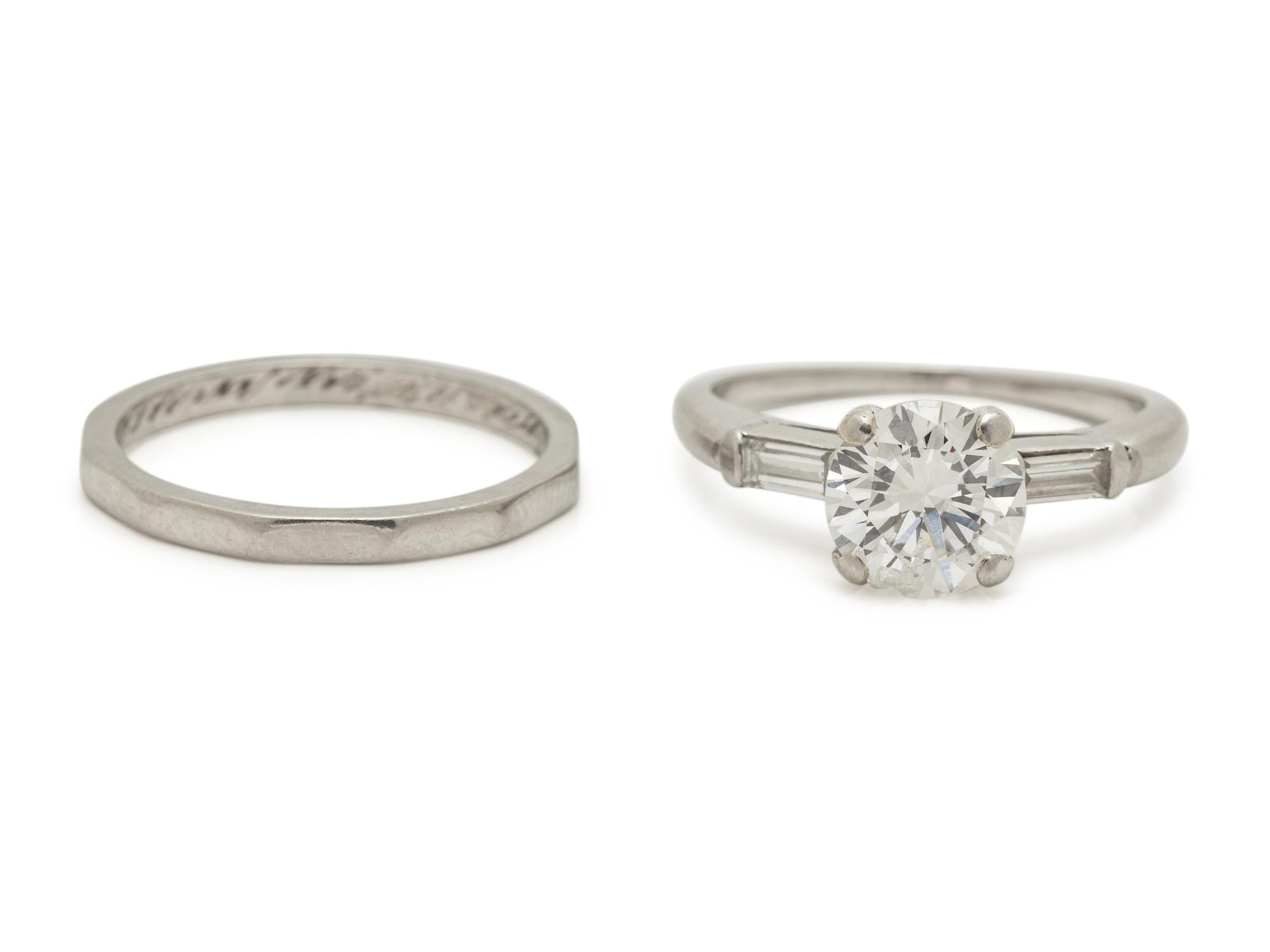 PLATINUM AND DIAMOND WEDDING SET