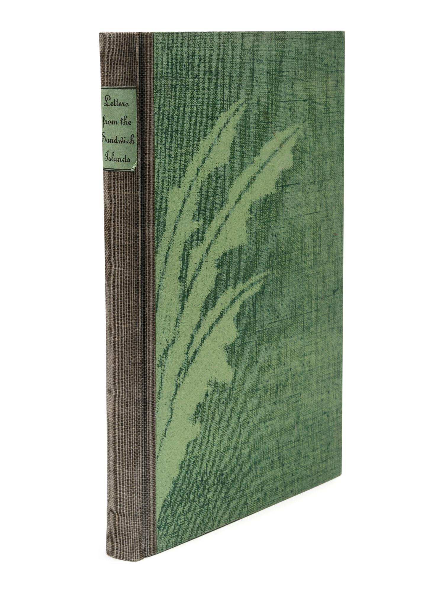 [GRABHORN PRINTING]. CLEMENS, Samuel Langhorne, ("Mark Twain," 1835-1910). Letters from the Sandwich Islands . San Francisco: The Grabhorn Press, 1937.