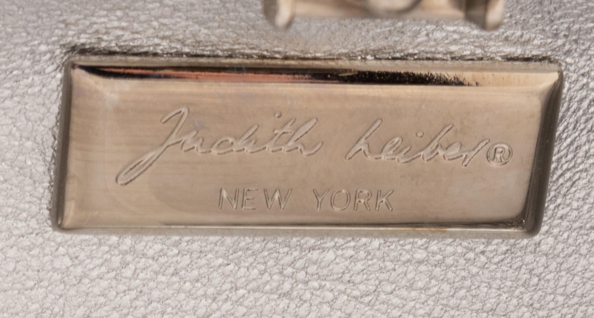 Judith Leiber Floral Motif Minaudière with Butterfly Clasp
