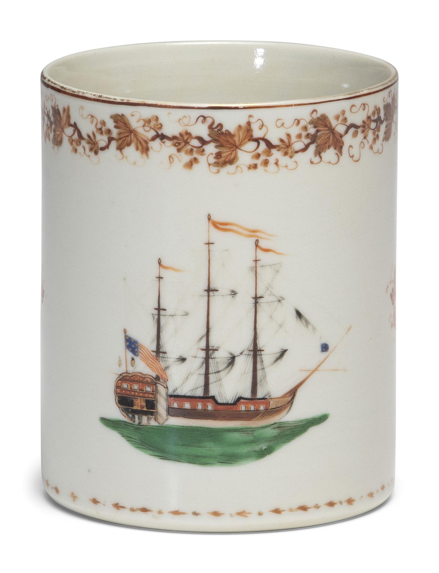 A Chinese Export Porcelain Mug for the American Market