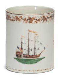 A Chinese Export Porcelain Mug for the American Market