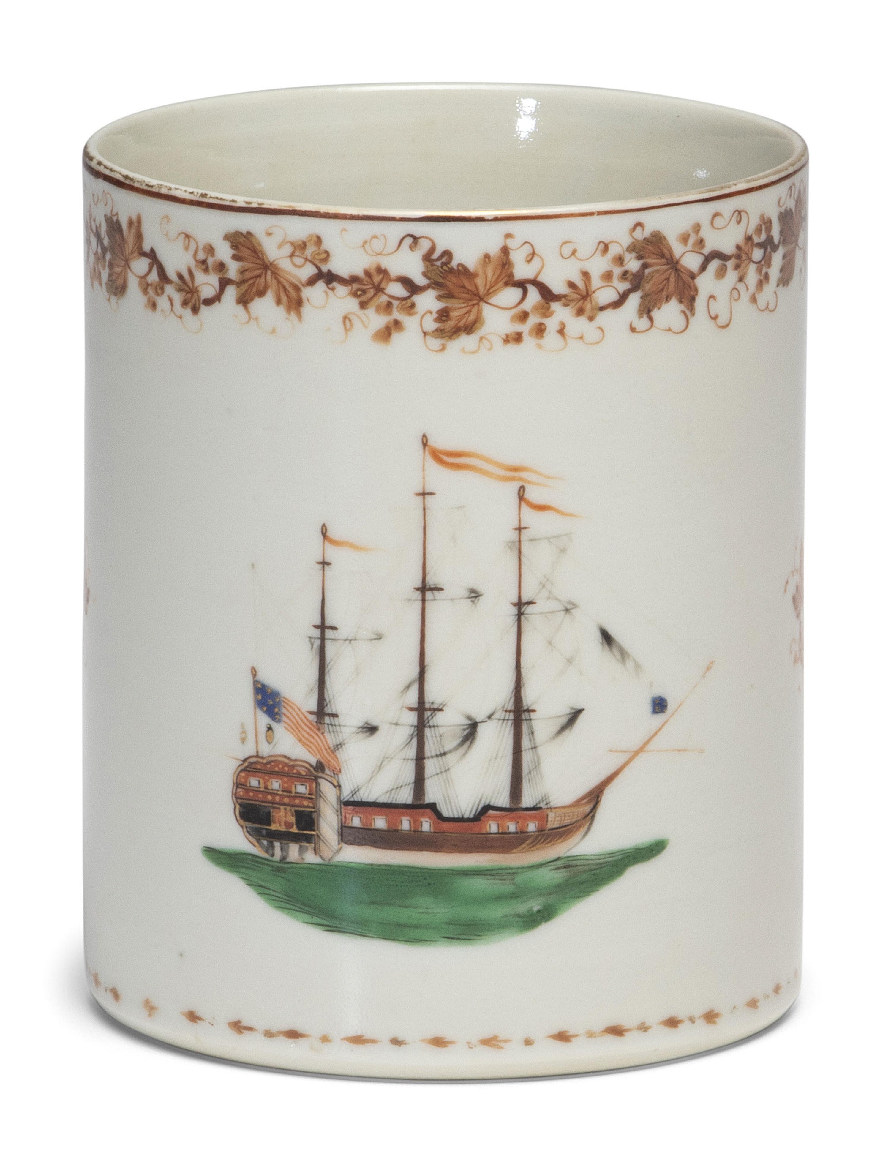 A Chinese Export Porcelain Mug for the American Market