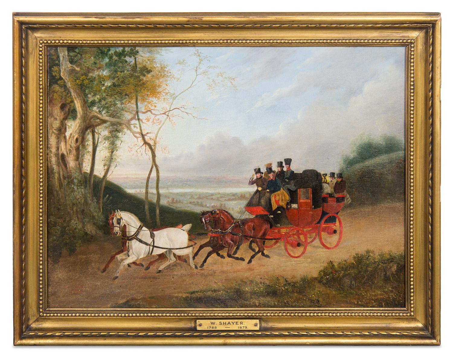 Attributed to William Joseph Shayer, (British, 1811-1892), Untitled (Coaching Scene)