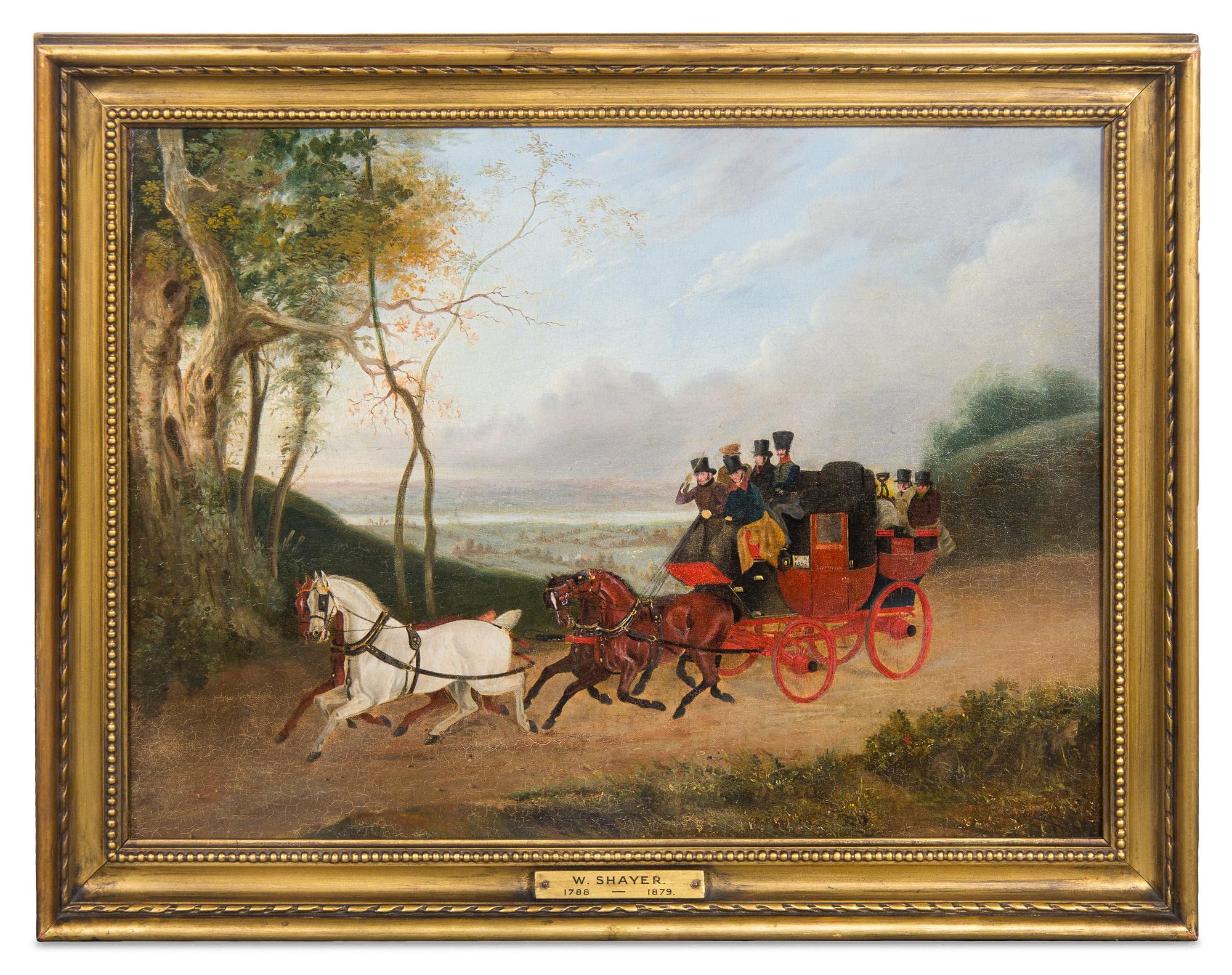 Attributed to William Joseph Shayer, (British, 1811-1892), Untitled (Coaching Scene)