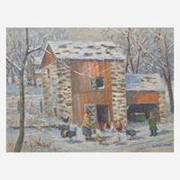 Christopher Willett (American, B. 1959) Spring Valley Mill Barn