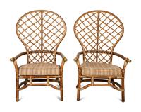 A Pair of Adirondack Style Armchairs