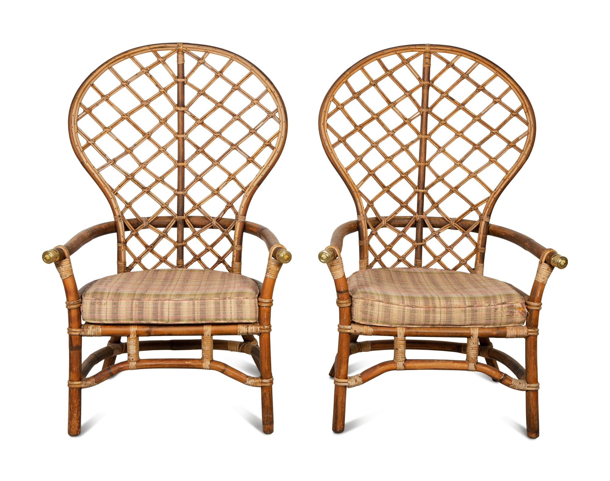 A Pair of Adirondack Style Armchairs