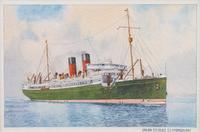 A Set of Ten American Watercolors Depicting Ships at Sea