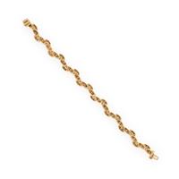 OSCAR HEYMAN BROTHERS, DIAMOND AND YELLOW GOLD BRACELET