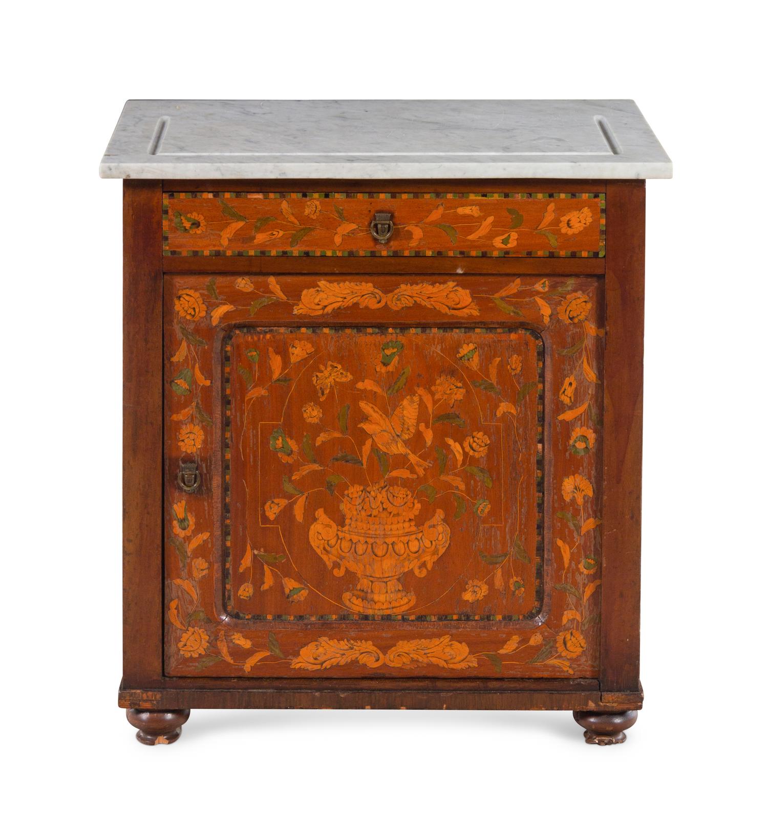 A Continental Parquetry End Table