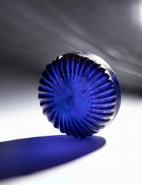 A Roman Cobalt Blue Molded Glass Bowl