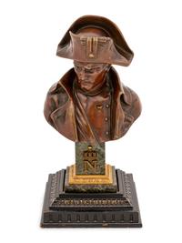 A Patinated Bronze Bust of Napoleon