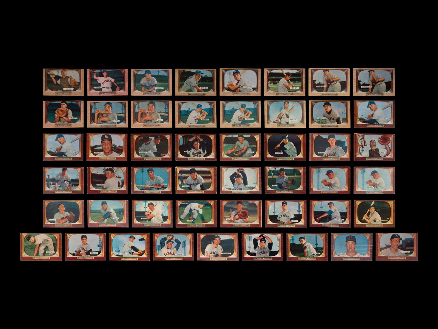 A Group of 49 1955 Bowman Baseball Cards,