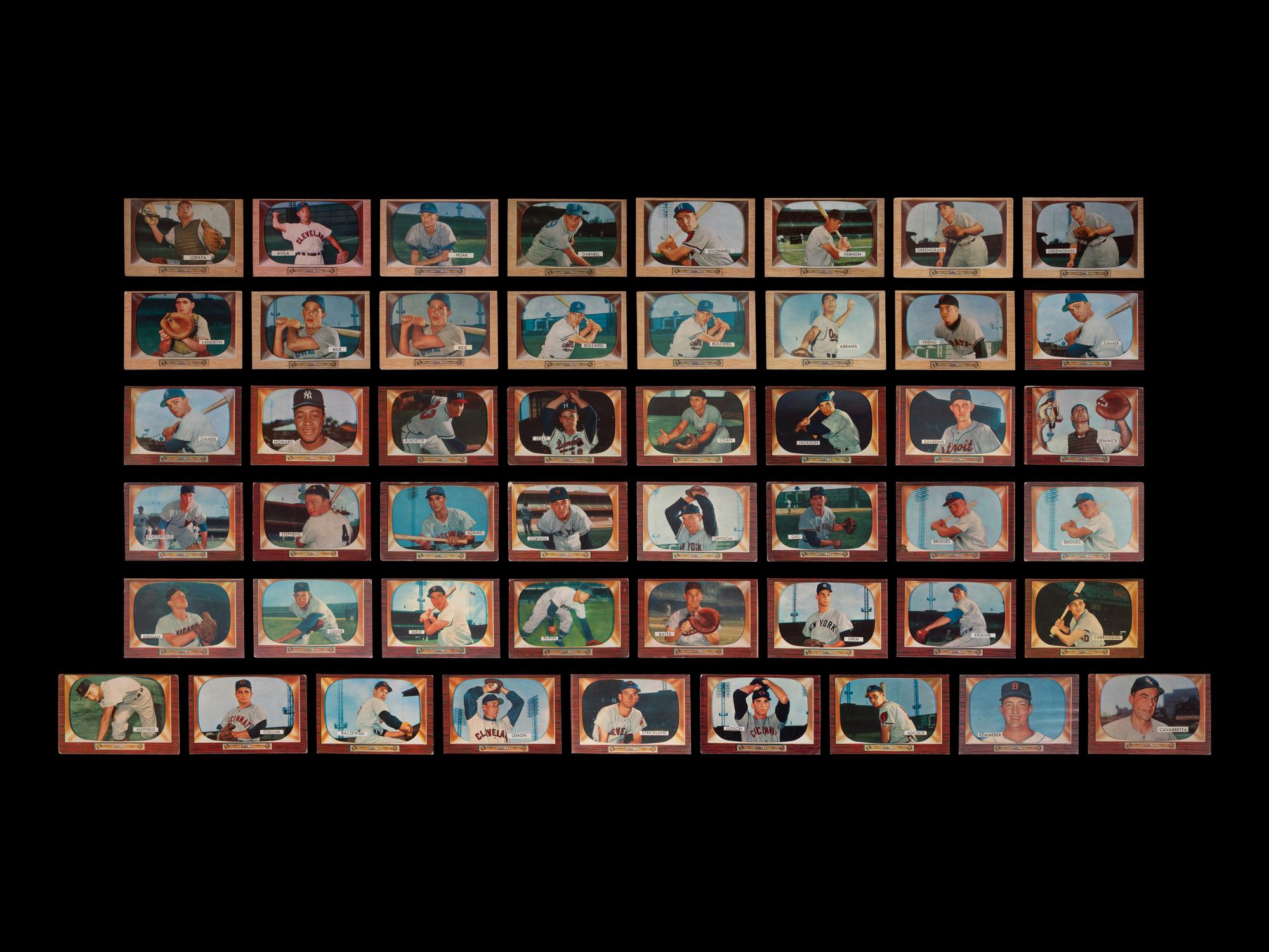 A Group of 49 1955 Bowman Baseball Cards,