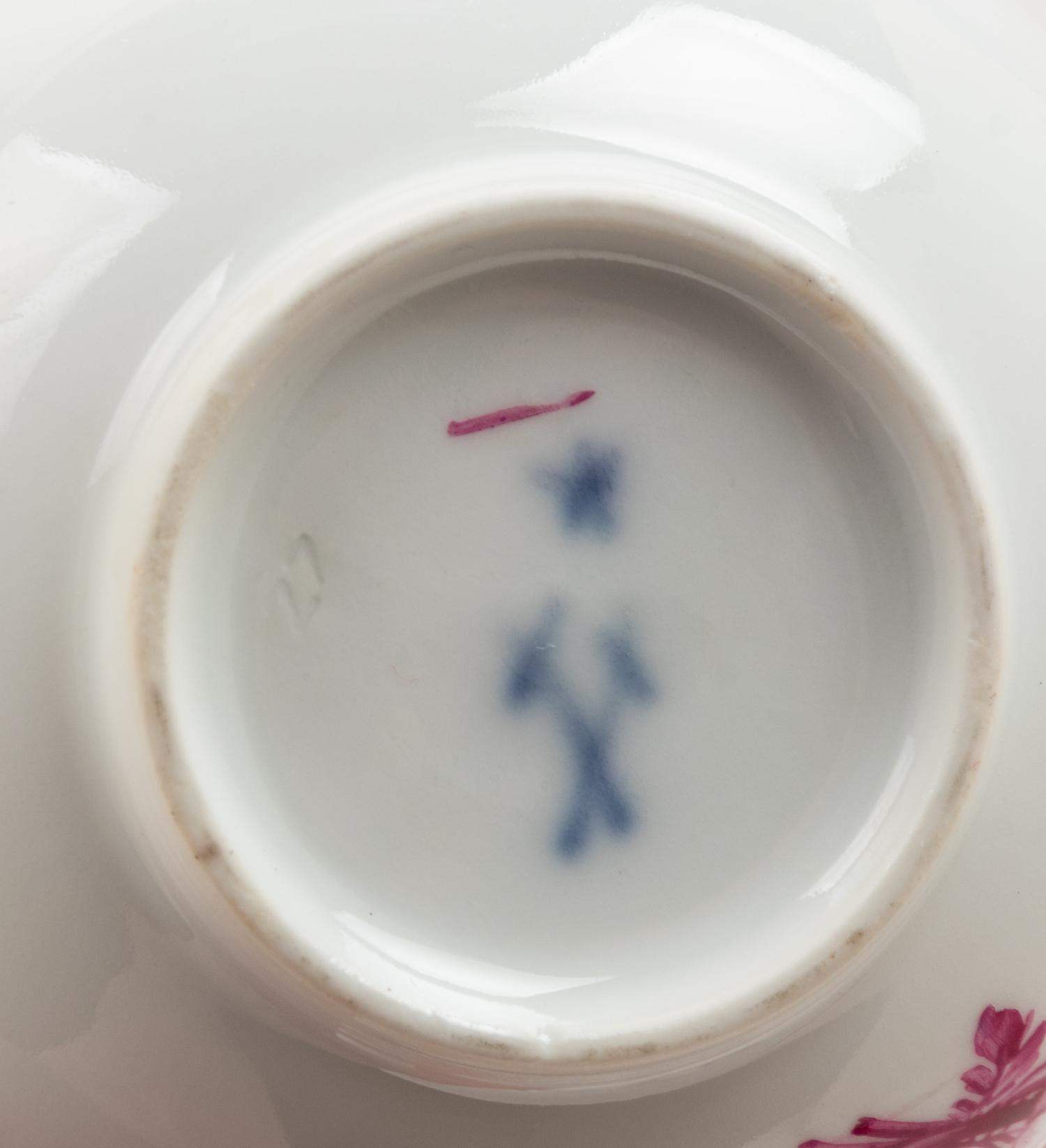 A German Puce-Painted Porcelain Tea Service
