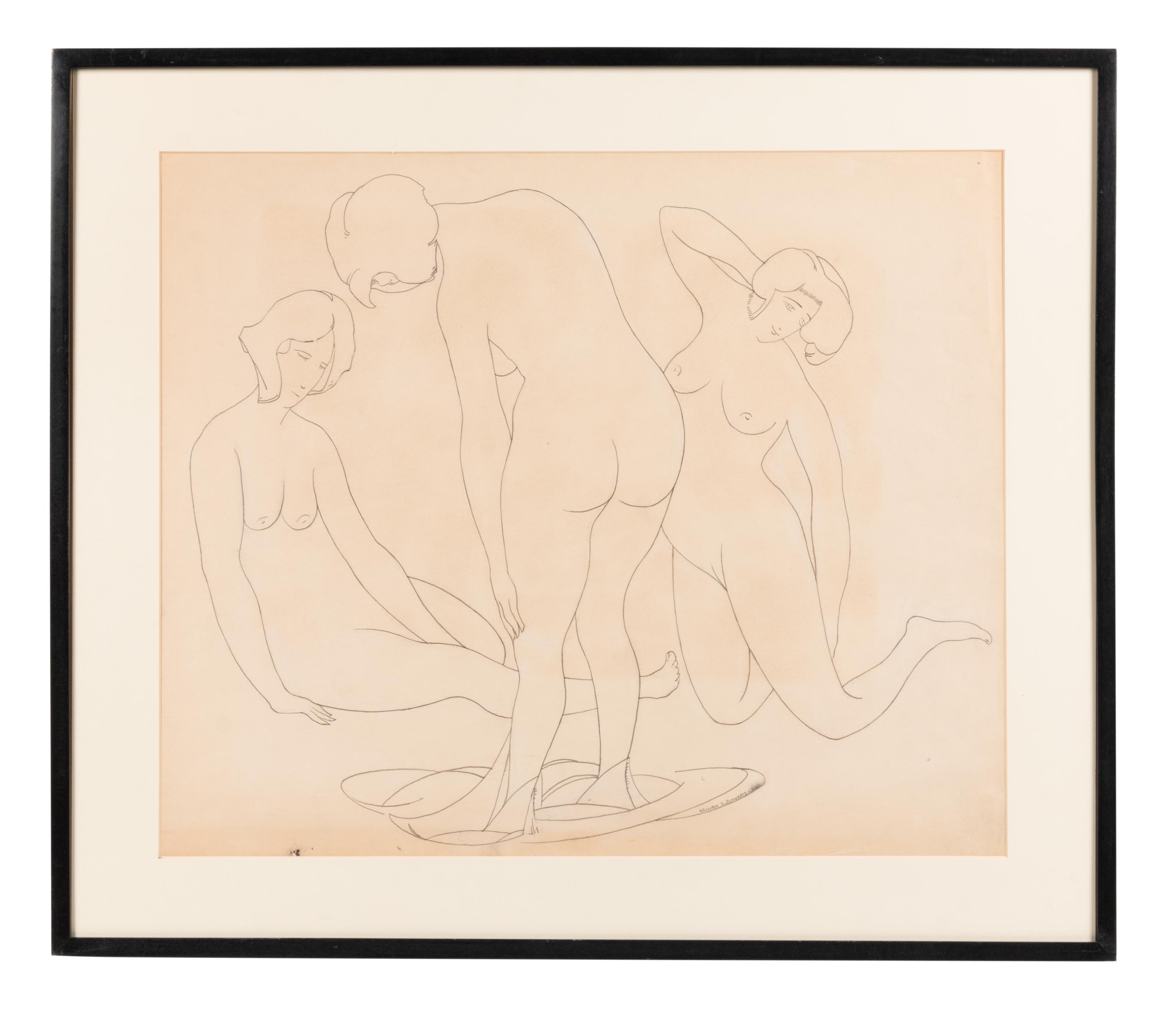 William Samuel Schwartz (American/Russian, 1896-1977) — Three Bathers , 1927