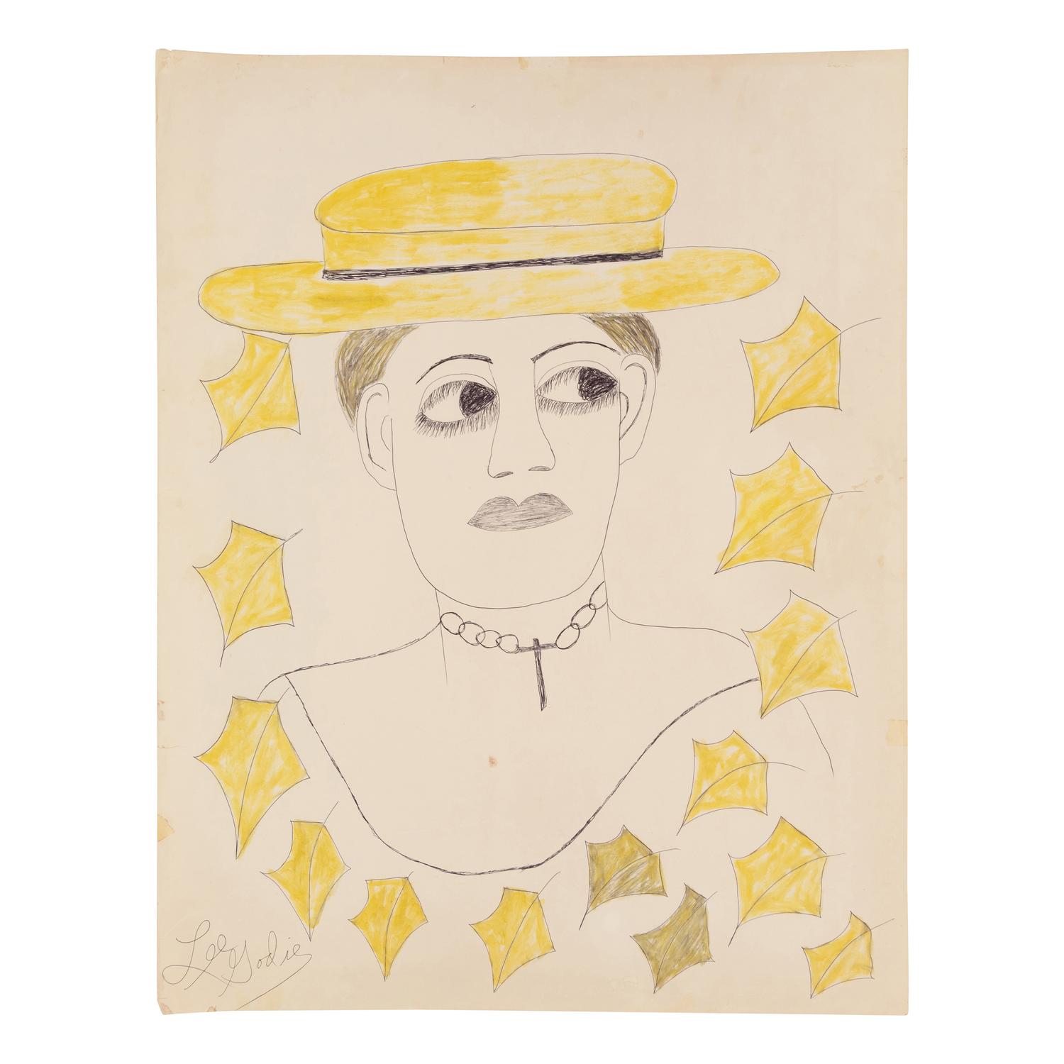 Lee Godie (American, 1908-1994) — Untitled