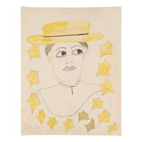 Lee Godie (American, 1908-1994) — Untitled