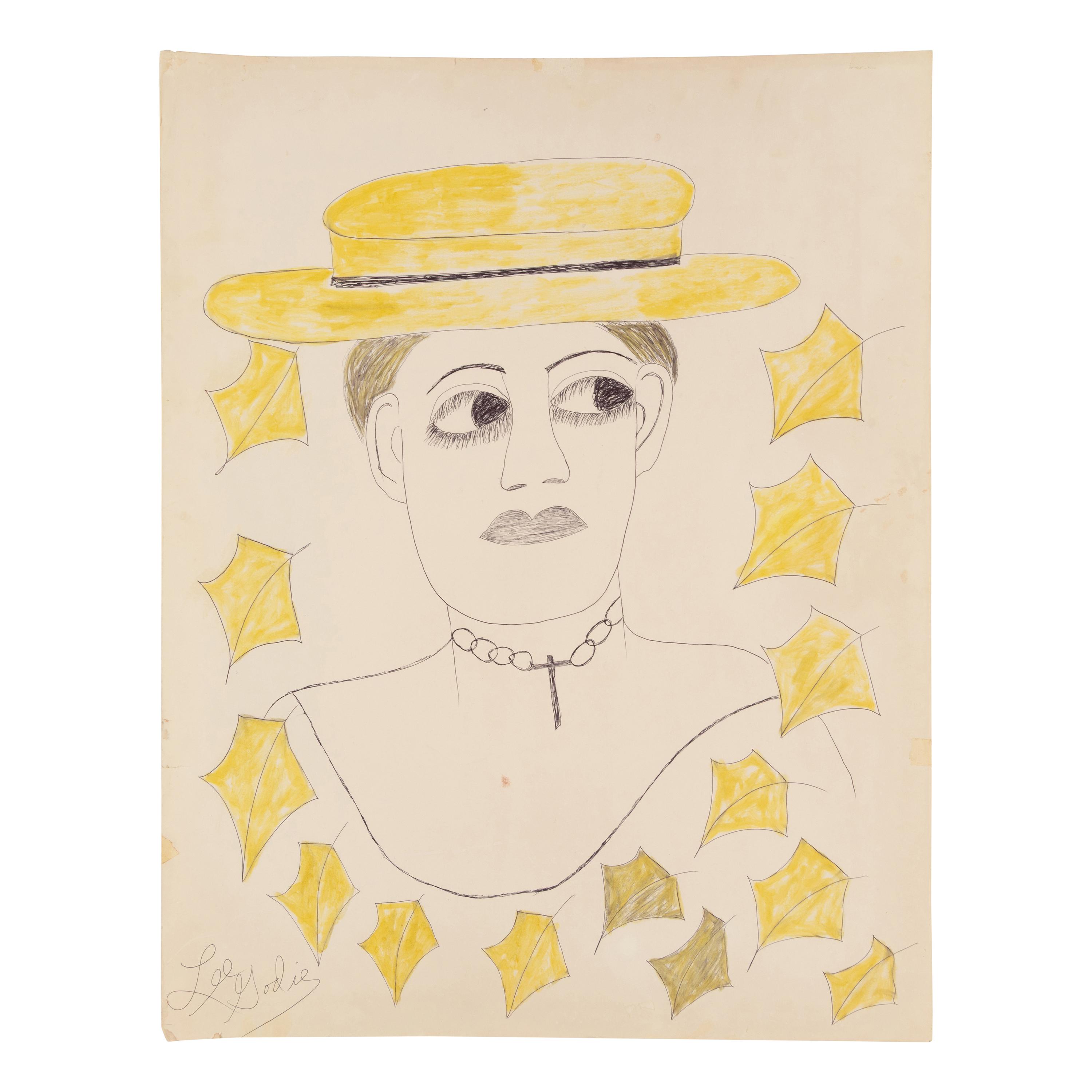 Lee Godie (American, 1908-1994) — Untitled
