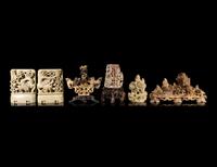 15 Chinese Carved Soapstone Articles