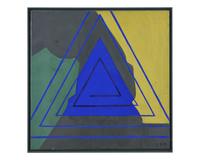 Blaues Dreieck, Blauer Quadrat and Blauer Kreis (three works), 1989