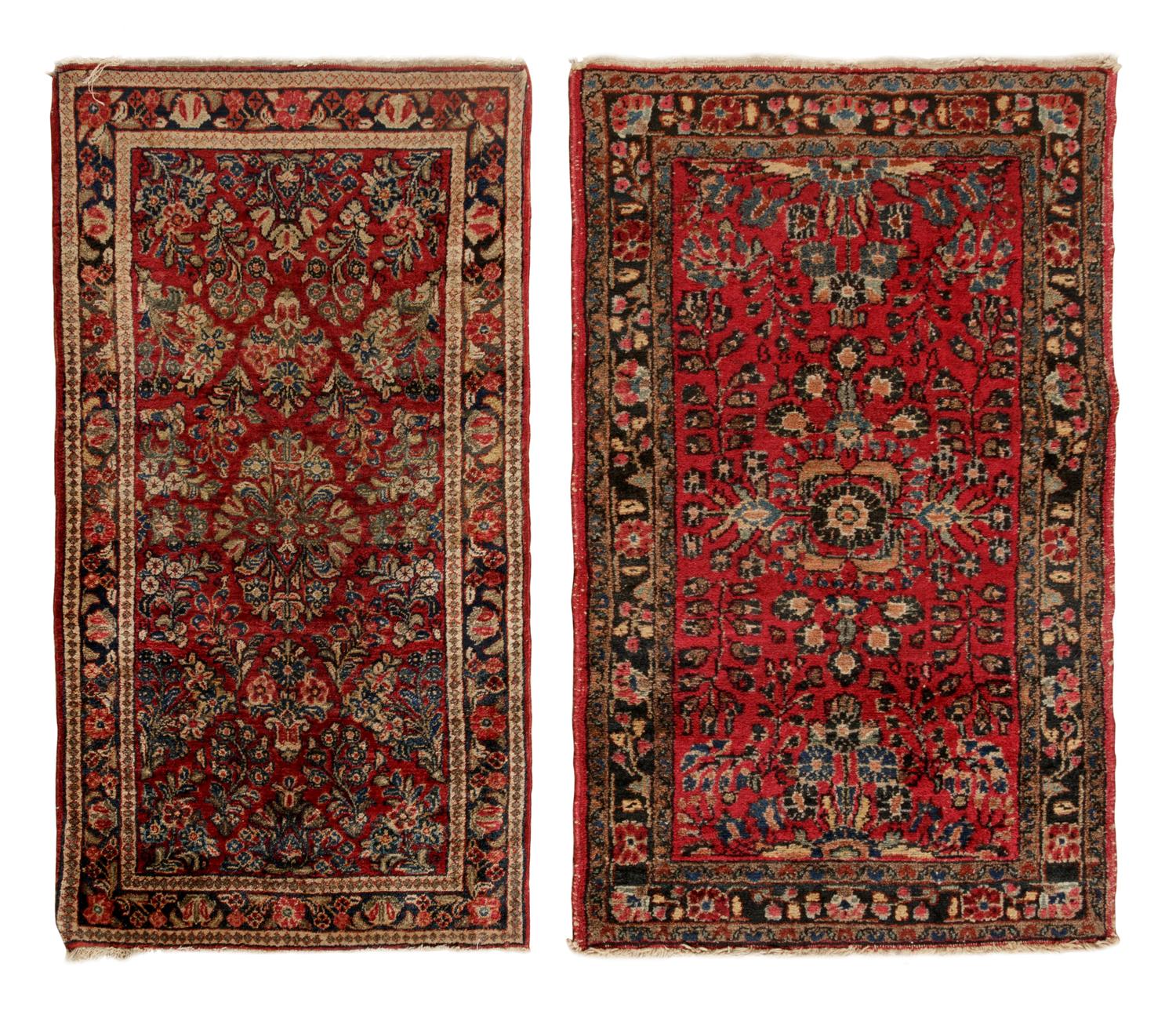 Two Sarouk Wool Rugs