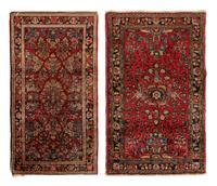 Two Sarouk Wool Rugs
