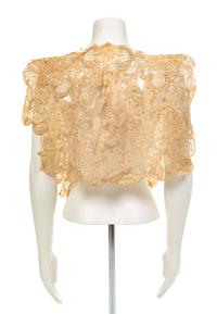 A Beige Lace Shawl, 1910-40s