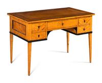 A Biedermeier Maple Desk