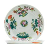 A Partial Set of Chinese Famille Rose 'Flower' Porcelain Dinner Services