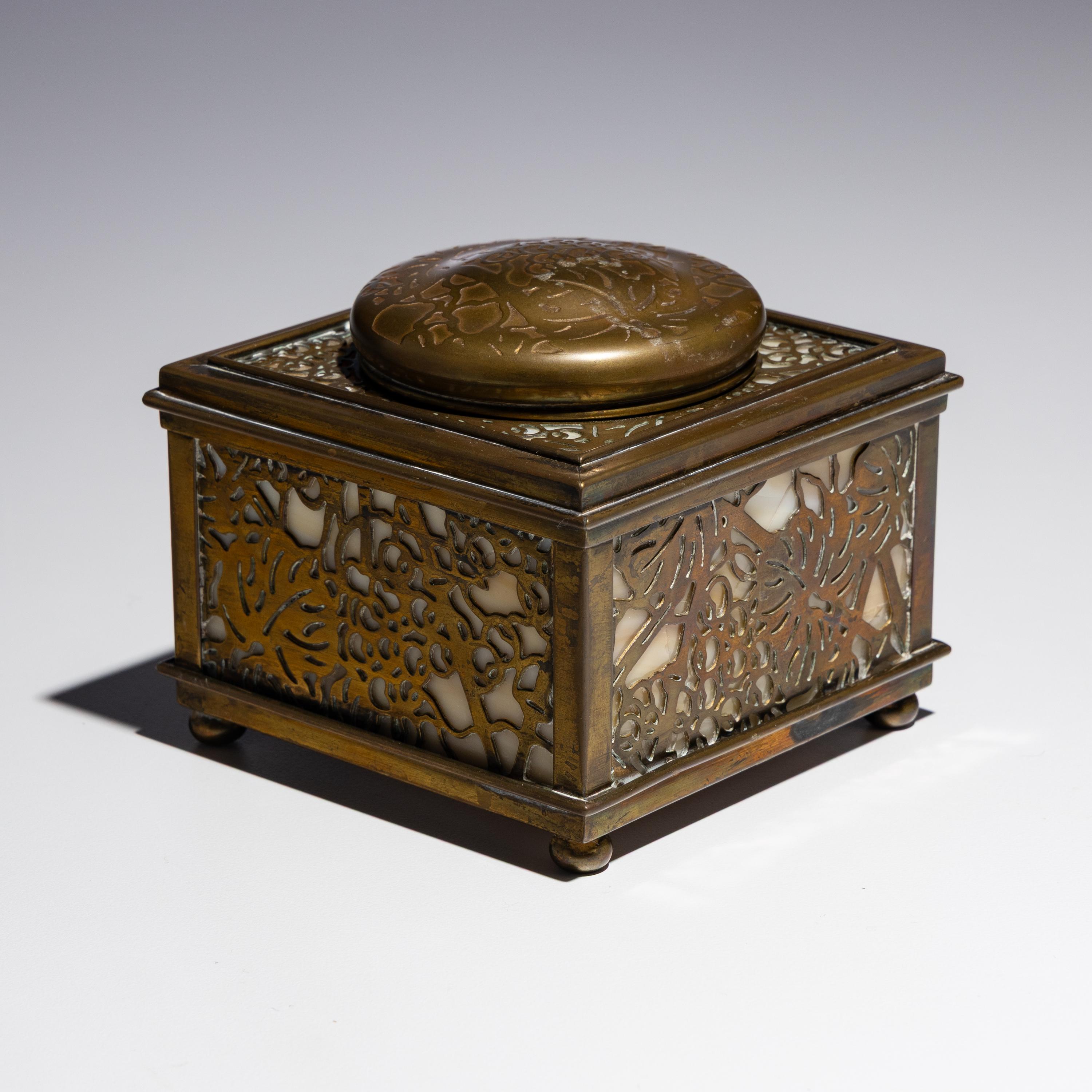 Tiffany Studios New York (American, 1880–1930) — Grapevine Inkwell, c. 1910