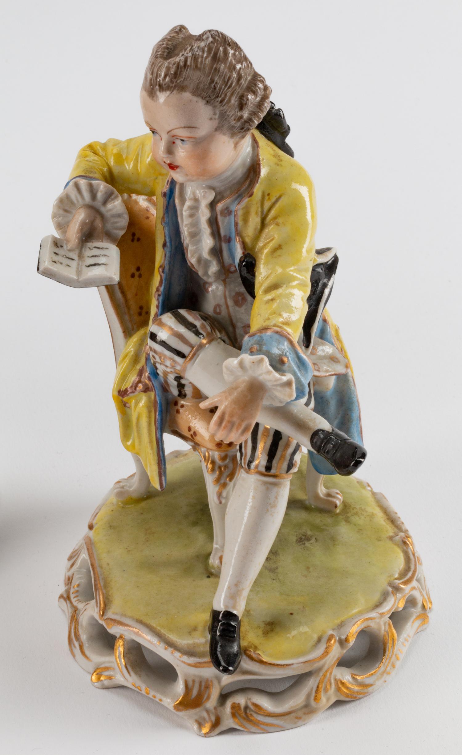 Six Continental Porcelain Figures