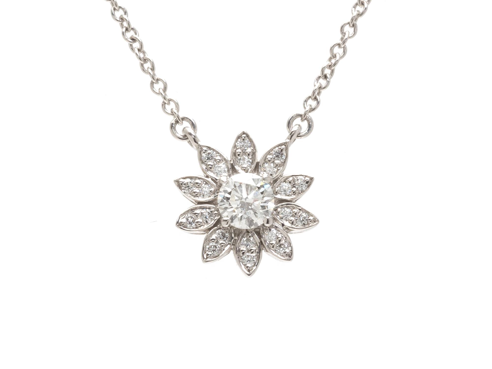 A Platinum and Diamond "Daisy" Necklace, Tiffany & Co., 2.00 dwts.