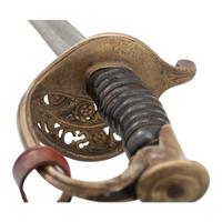 Etched Blade Leech & Rigdon Staff Officer's Sword