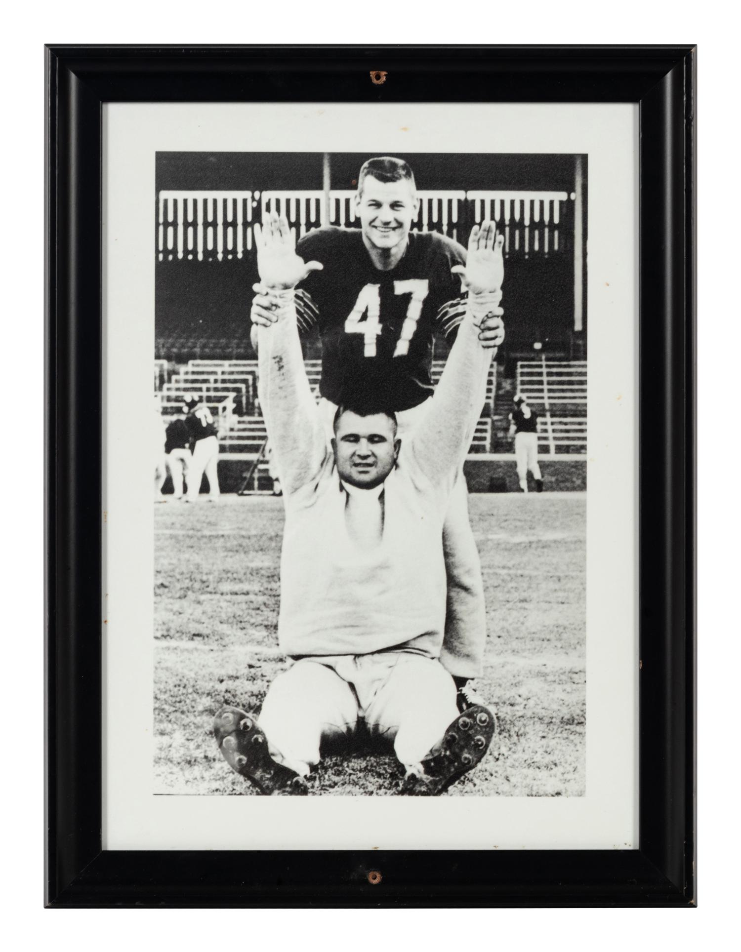 A Group of Seven Photographs Depicting Mike Ditka as a Player Formerly Displayed at Mike Ditka’s Restaurant