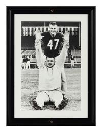 A Group of Seven Photographs Depicting Mike Ditka as a Player Formerly Displayed at Mike Ditka’s Restaurant