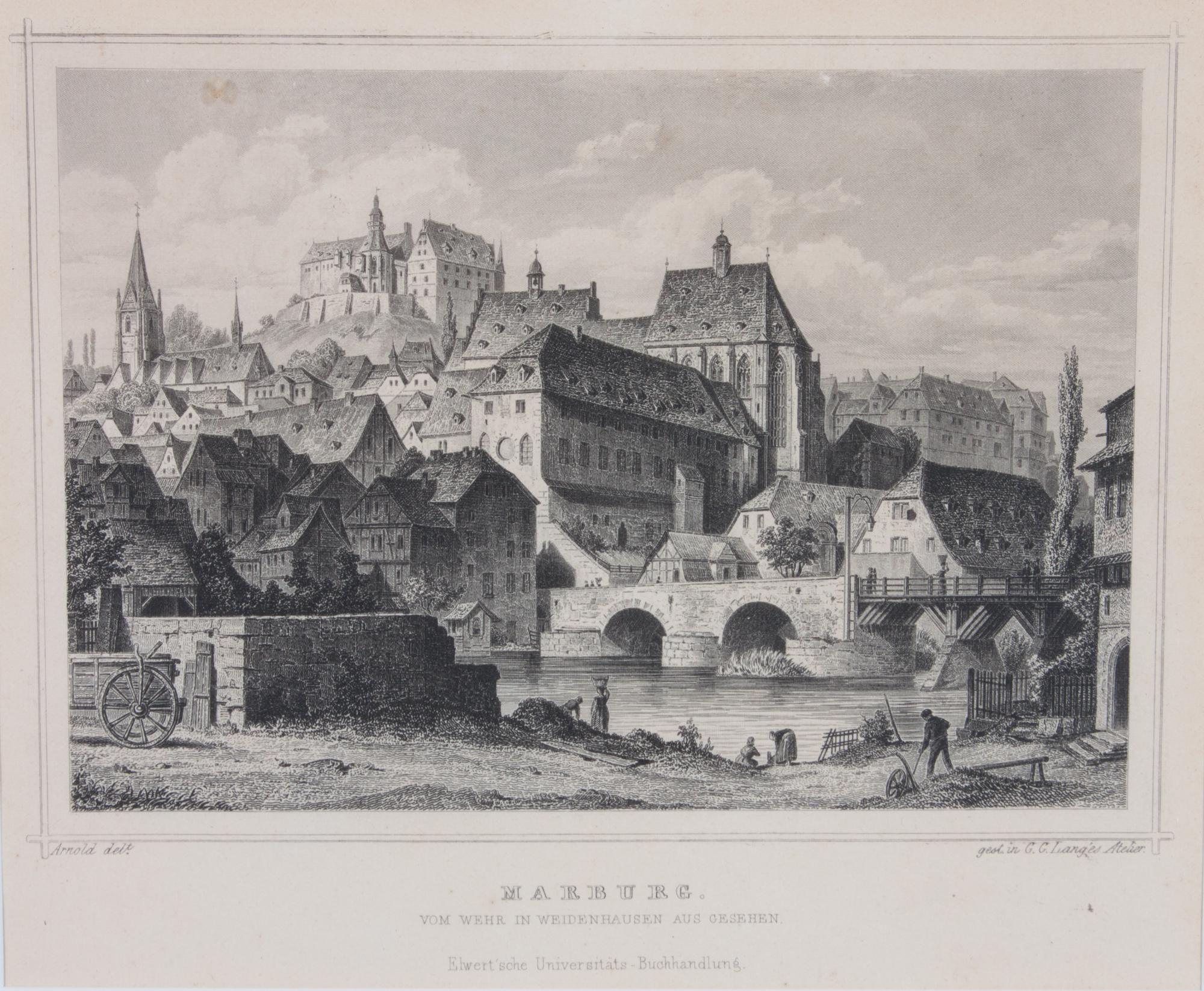 Seven Architectural Etchings Each: 5 1/2 x 7 inches.