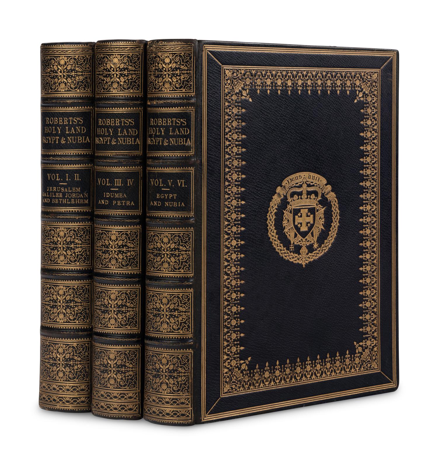 [TRAVEL & EXPLORATION]. ROBERTS, David (1796-1864). The Holy Land, Syria, Idumea, Arabia, Egypt, and Nubia . London: Day & Son, 1855-1856.