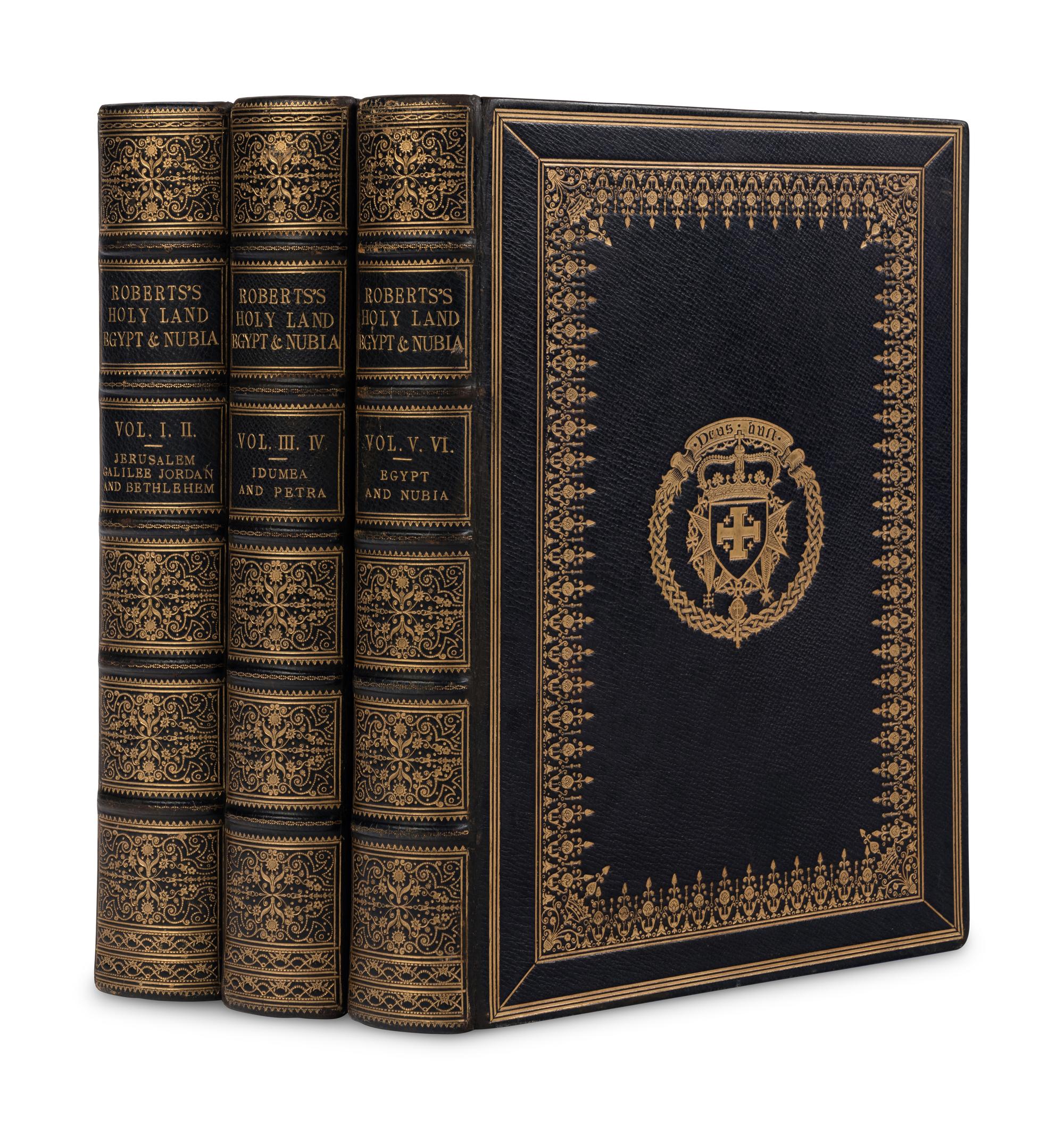 [TRAVEL & EXPLORATION]. ROBERTS, David (1796-1864). The Holy Land, Syria, Idumea, Arabia, Egypt, and Nubia . London: Day & Son, 1855-1856.
