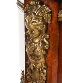 A Pair of Louis XV Style Burl Walnut Lacquer-Inset and Gilt Bronze Mounted Cabinets