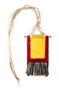 A Santo Domingo Dance Kilt Height 27 1/2 x 52 inches.