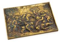 A Continental Bronze Relief Plaque Height 4 1/2 x width 6 inches. — 19TH CENTURY