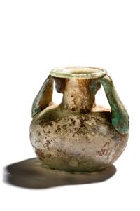 Two Roman Glass Aryballoi